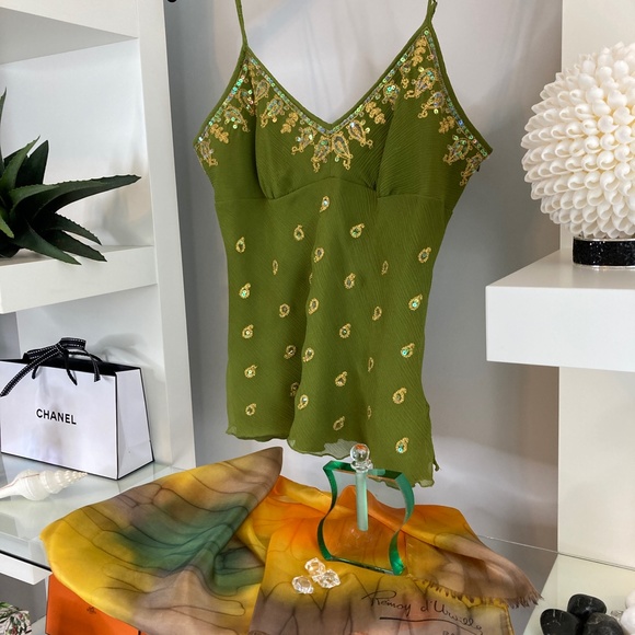 💚 WD-NY SILK CAMISOLE - Picture 2 of 15